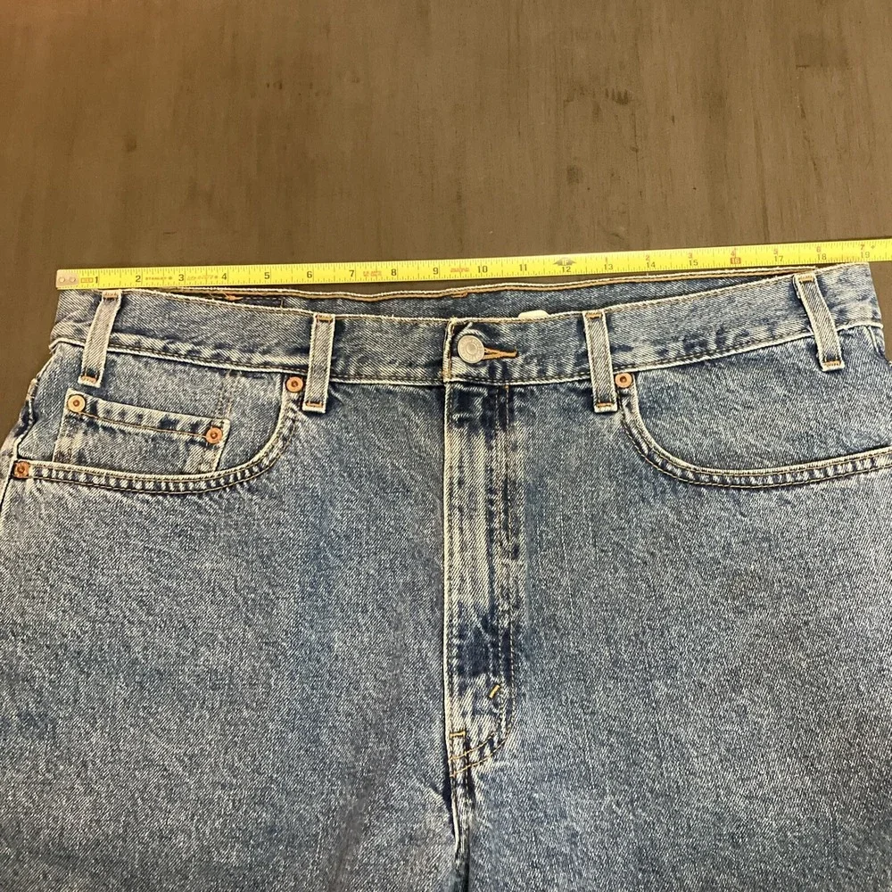 Vintage Levis Shorts Men 38 550 Blue Jean Med Wash‎ Denim Jorts Y2k 90s